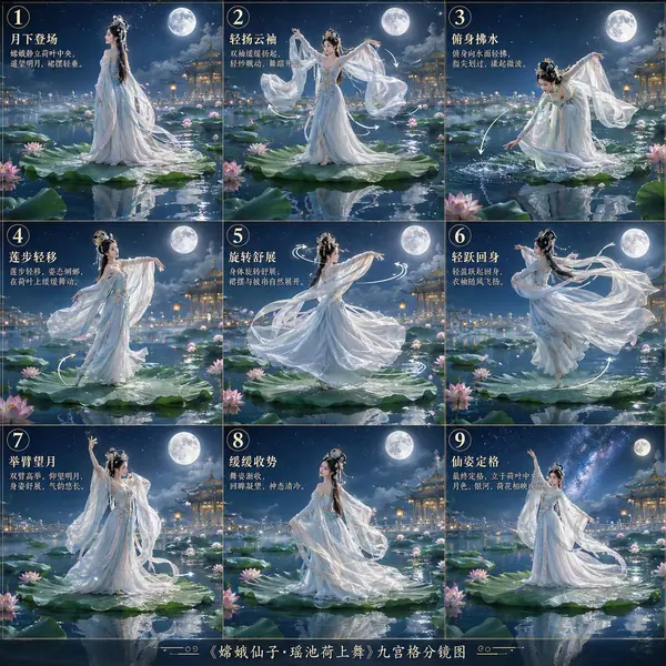 嫦娥荷花舞分镜图