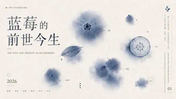 蓝莓课件封面 Slides